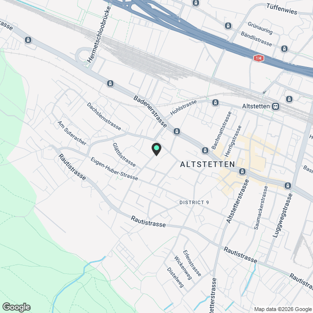 ERSTVERMIETUNG 4.5- Zimmer-Attika-Wohnung, 8048 Zürich zu vermieten - Karte