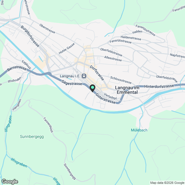 Moderne, helle 1-Zimmer-Wohnung, neu renoviert,  in Langnau im Emmental - Karte