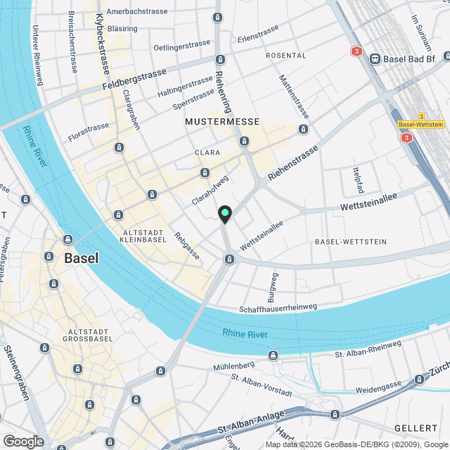 63 m2 Terrasse mitten in Basel - Erstvermietung nach Sanierung - Karte
