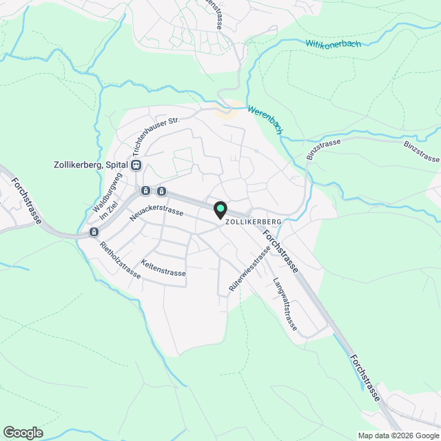 Befristete Wohnung in Zollikerberg! - Karte