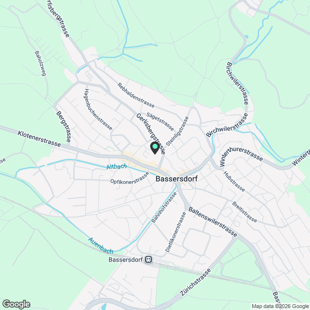 Erstvermietung 2.5-Zimmerwohnung im EG mit Gartensitzplatz in Bassersdorf - Karte