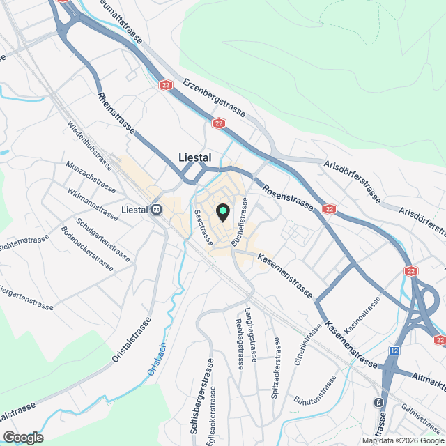 STABHOF - Die zentralsten und schönsten Wohnungen von Liestal - Karte