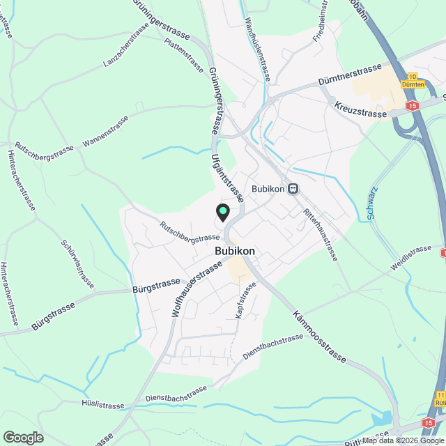 Schöne 4 1/2-Zimmerwohnung EG in Bubikon zu vermieten (Nachmieter) - Karte