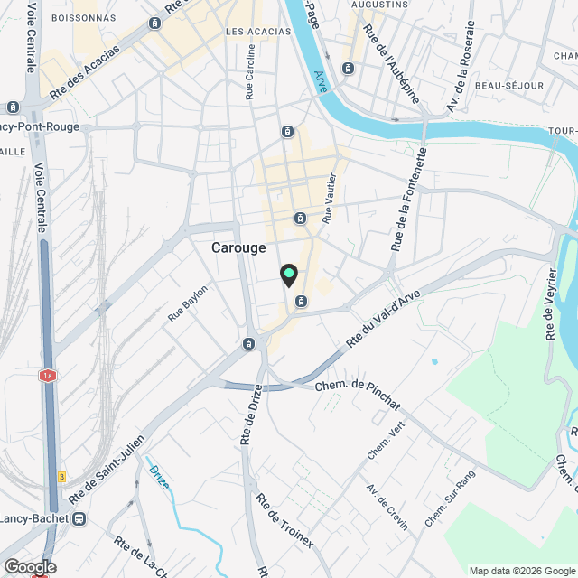 5 PIÈCES NEUFS À CAROUGE – DISPONIBLES IMMÉDIATEMENT - Karte