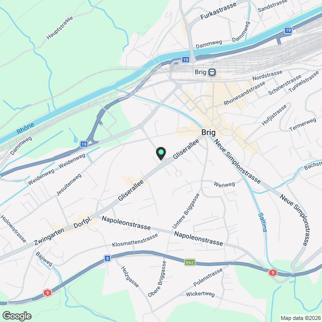 **Moderne 4.5-Zimmer-Wohnung an zentraler Lage in Brig-Glis** - Karte