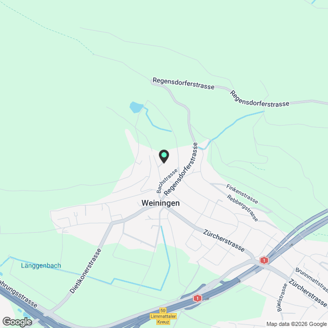 Duplex-/Maisonette-Wohnung in Weiningen ZH - Karte