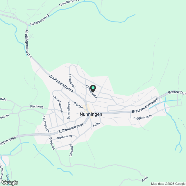 Einliegerwohnung mit weiter Aussicht ins Grüne als Erstbezug in Nunningen - Karte