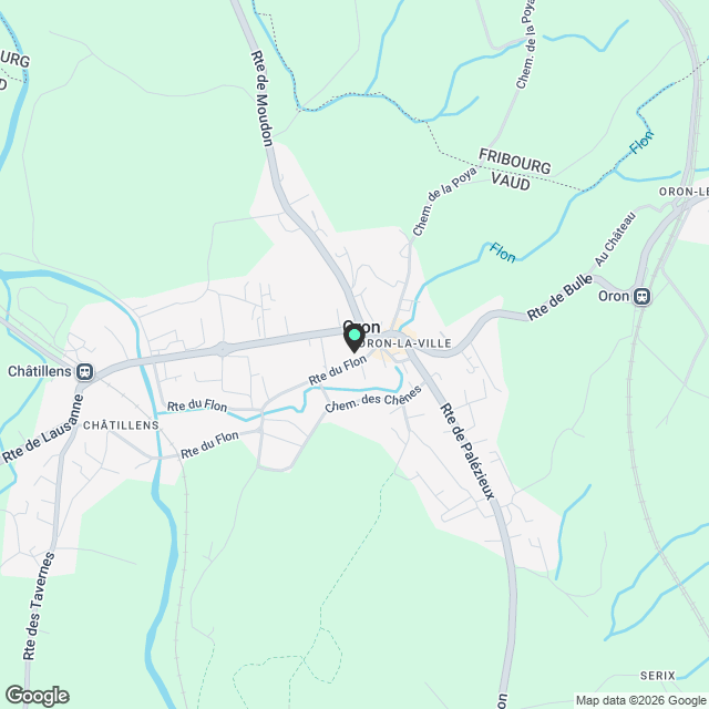 Superbe 3,5 pièces de standing à Oron-la-Ville - Karte