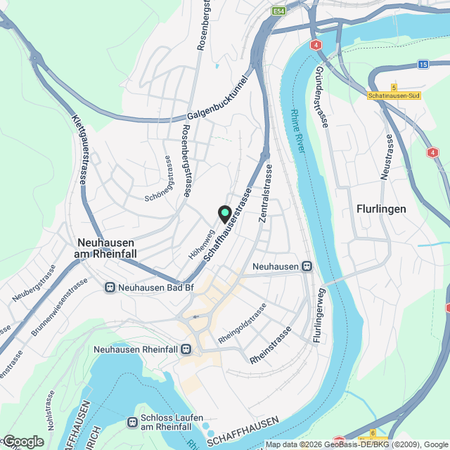 1½ ZI-WOHNUNG IN NEUHAUSEN AM RHEINFALL (SH), MÖBLIERT, TEMPORÄR - Karte
