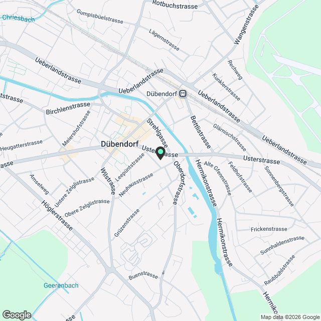 3.5 Zimmer Neubau in Dübendorf per 16.10.2026 zu vergeben - Karte