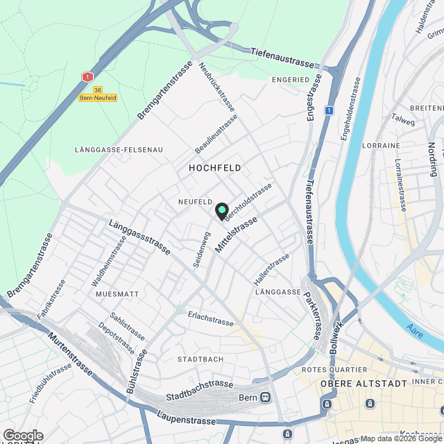 2-Zimmerwohnung im Länggass-Quartier - Karte