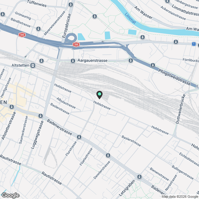 Angenehme 2.5 Zimmerwohnung 22.14 im Letziturm, Zürich Altstetten - Karte