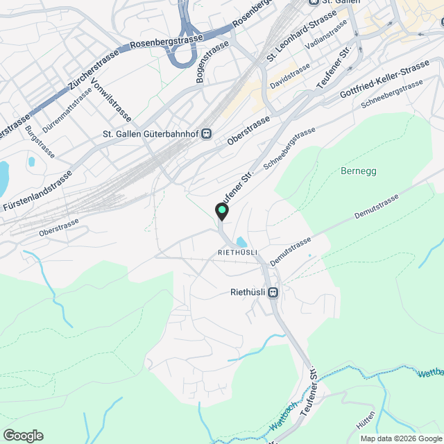 Charmante 3-Zimmerwohnung an zentraler Lage in St. Gallen - Karte