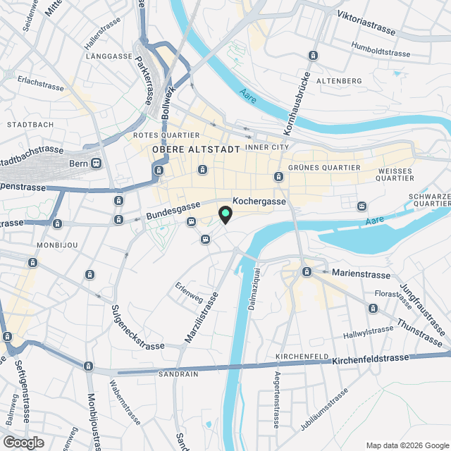 Kernsanierte 3.5 Zimmer Maisonette Wohnung in der Lorraine - Karte