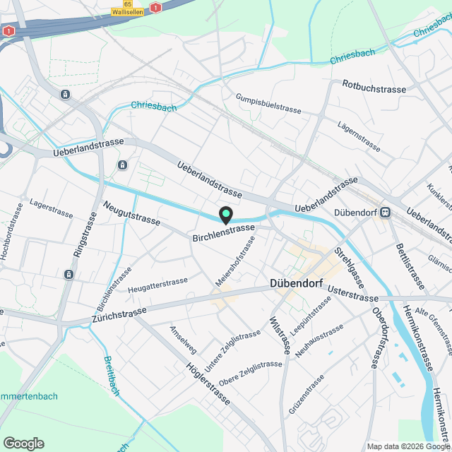 3 1/2 Zimmer- Wohnung in Dübendorf - Karte