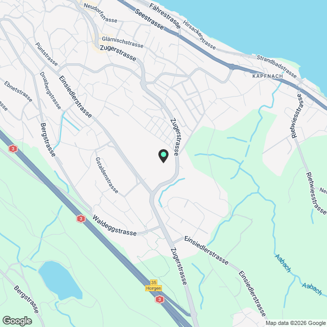 Horgen: Neubau-Einfamilienhaus mit Garten und viel Privatsphäre - Karte