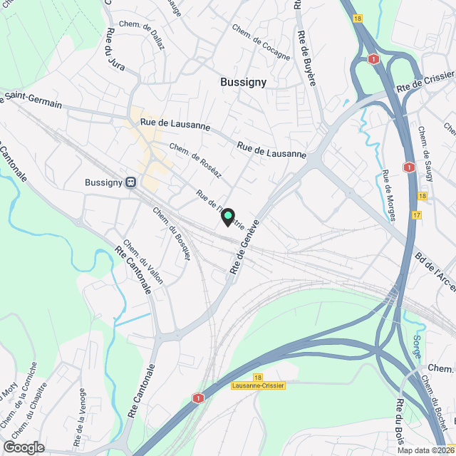 Appartement à Bussigny - Karte