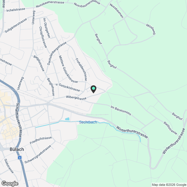 4.5-Zimmer Gartenwohnung in Bülach - Karte