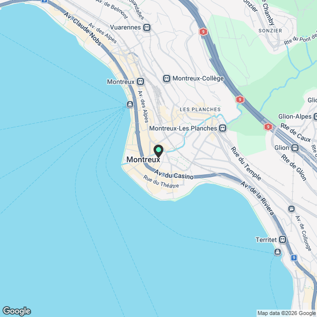 Appartement flambement neuf au coeur de Montreux - Karte