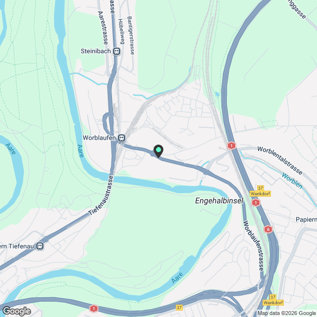 Neue 4.5-Zimmerwohnung in Worblaufen mieten - Karte