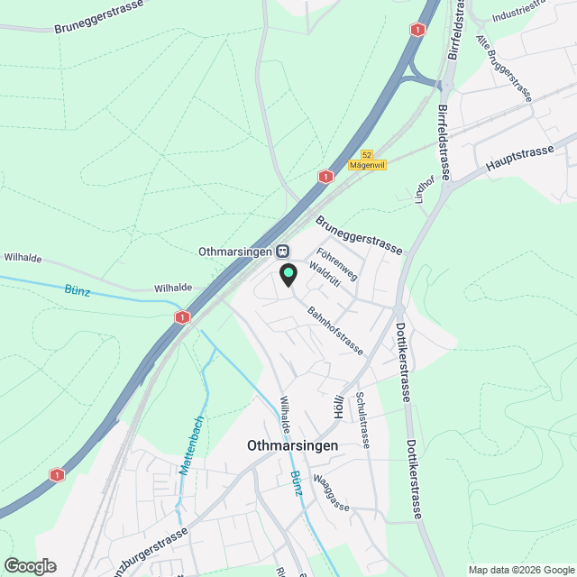 Neubau-Wohnung im Mattenpark Othmarsingen - Karte