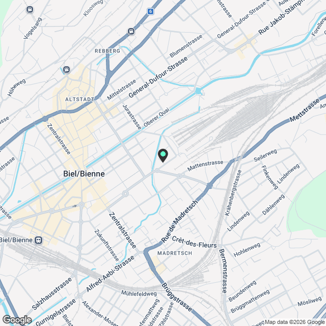 Möbliertes Wohnobjekt in Biel/Bienne (Befristet) - Karte