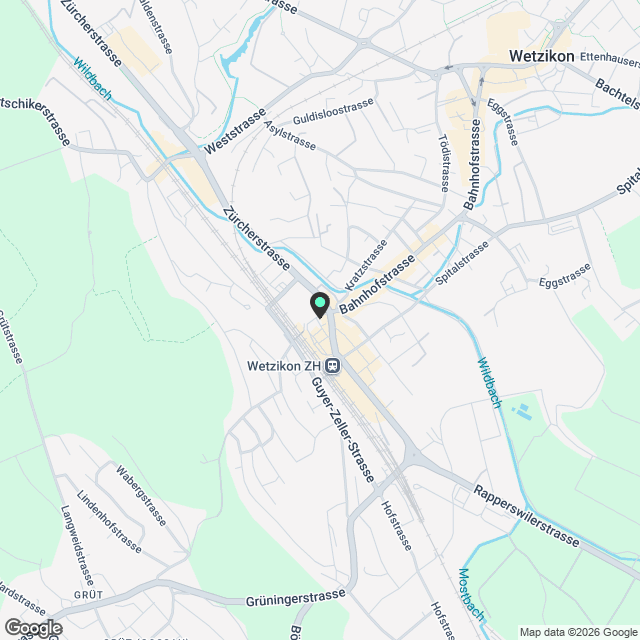 Wohnung ink. Parkplatz in Wetzikon ZH - Karte