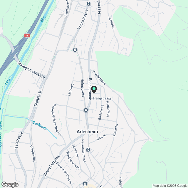 3.5-Zimmer-Neubauwohnung 402 Nord mit Sitzplatz in Arlesheim - Karte