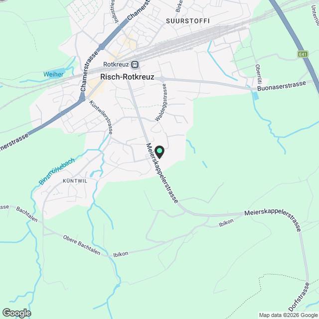 Moderne Wohnung mit Blick ins Grüne in Rotkreuz - Karte