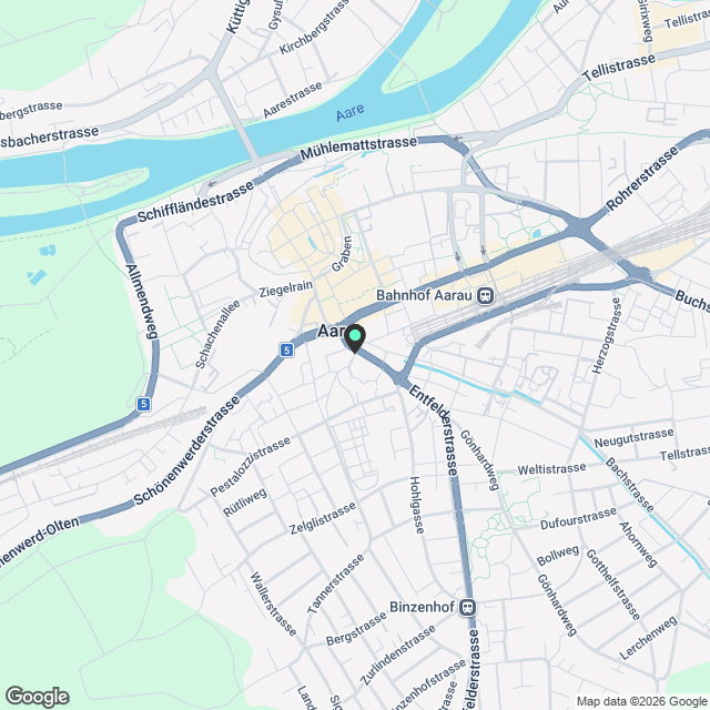 Wohnung in Aarau - Karte