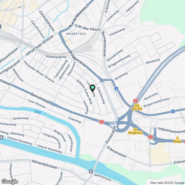 Erstvermietung nach Komplettsanierung: 2.5-Zimmerwohnung im beliebten Mühlefeldquartier - Karte