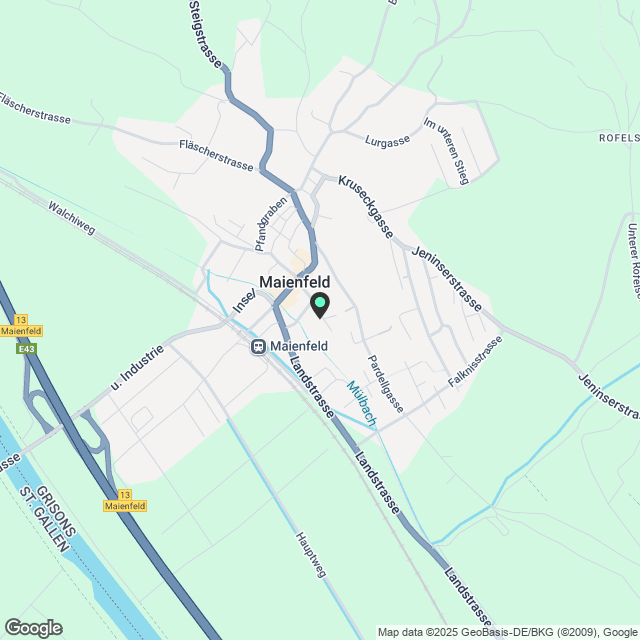 Mietwohnungen in Maienfeld - Karte
