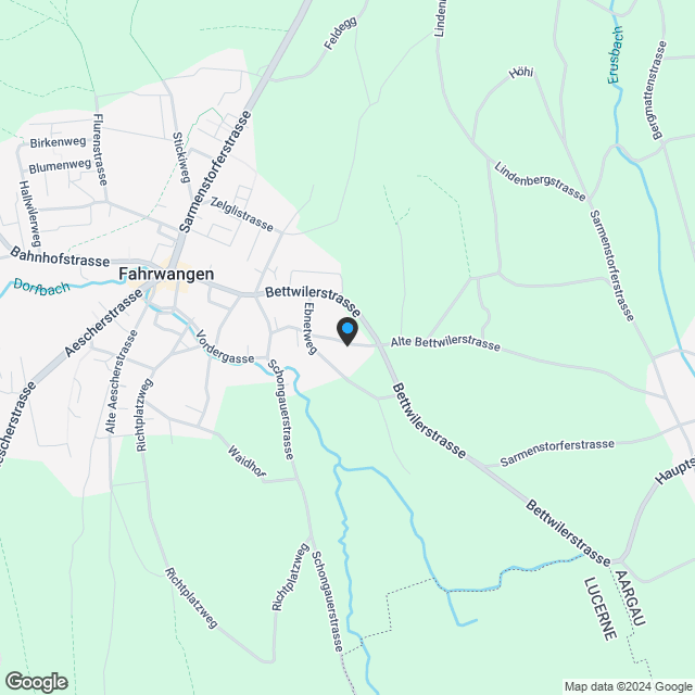 Hohliebi Fahrwangen - freistehendes EFH Typ B - Karte