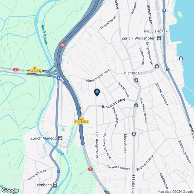 Neubauprojekt Haute Living - Zürich-Wollishofen - Karte