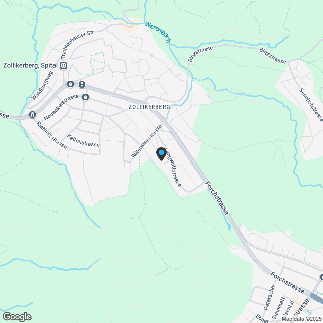 Oase im Grünen - Neubauprojekt in Zollikerberg - Karte