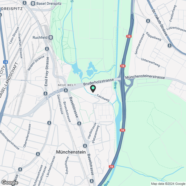 Erstvermietung 2.5-Zimmerwohnung in Münchenstein - Karte