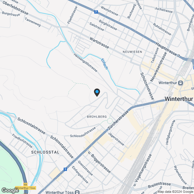 Neubau traumhafte 4.5-Zimmer-Gartenwohnung am Brühlberg - Karte
