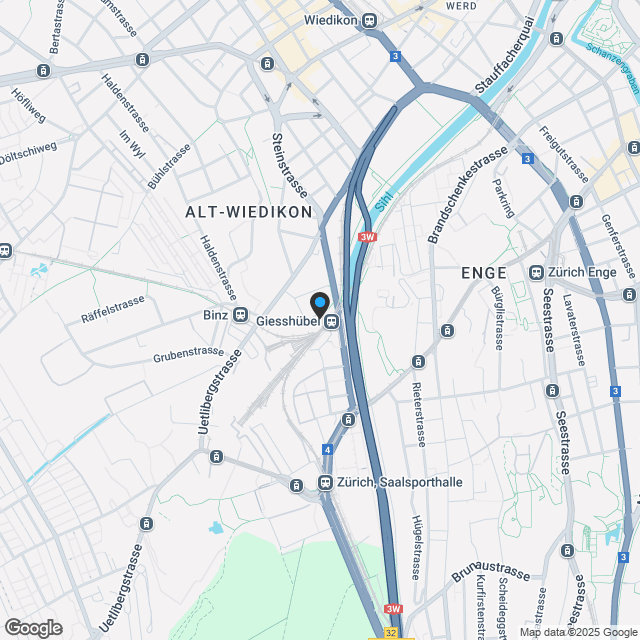 Neubauprojekt Eichstrasse - Zürich-Wiedikon - Karte