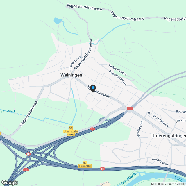 Ihr modernes Wohnjuwel in Weiningen  - Karte