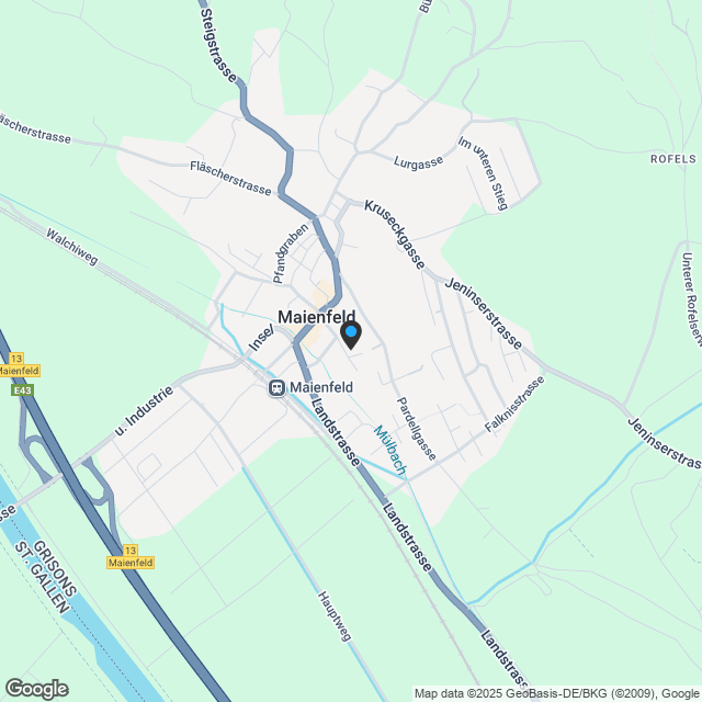 Eigentumswohnungen in Maienfeld - Karte