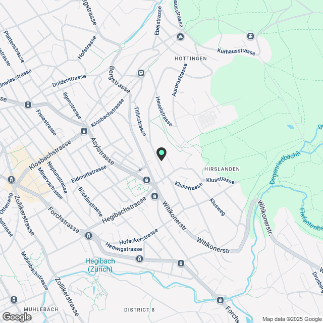Exklusives Wohnen am Sonnenberg Neubau in Zürich-Hottingen - Karte