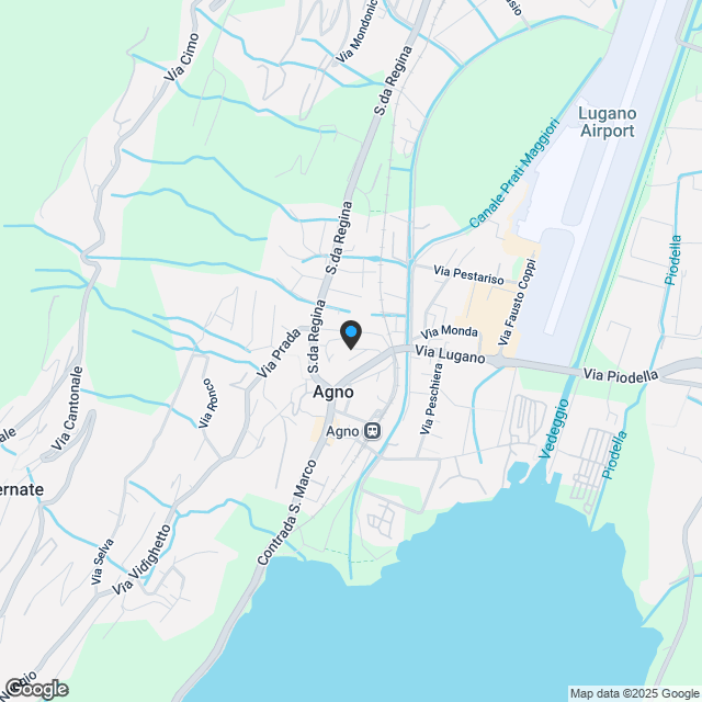Nuovo appartamento con giardino 3.5 locali ad Agno - Karte