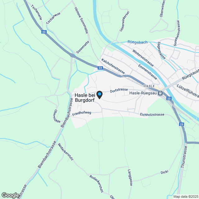 Einfamilienhaus in Hasle bei Burgdorf - Karte