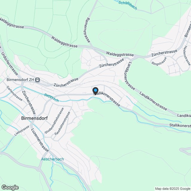 Wohnungen in naturnaher Umgebung in Birmensdorf ZH - Karte