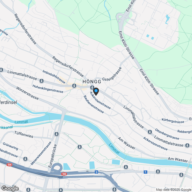 Wohnen im Ortskern von Zürich-Höngg - Karte
