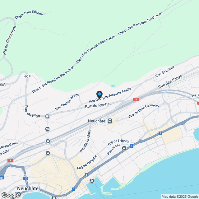 Matile Vue - Nouvelle Promotion à Neuchâtel - construction 2025/2026 - Karte
