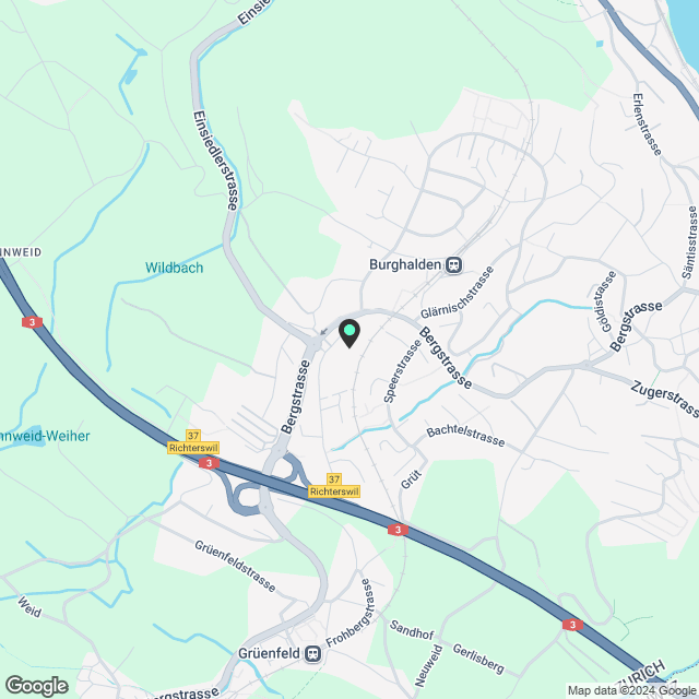 Ankündigung 2.5-Zimmer-Mietwohnung in Richterswil - Karte