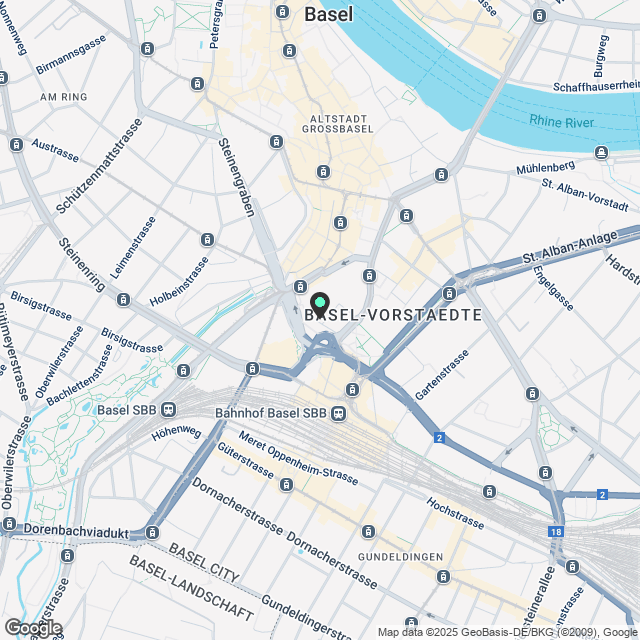 Wohnen mitten im Geschehen - Neubauwohnung im Herzen von Basel - Karte