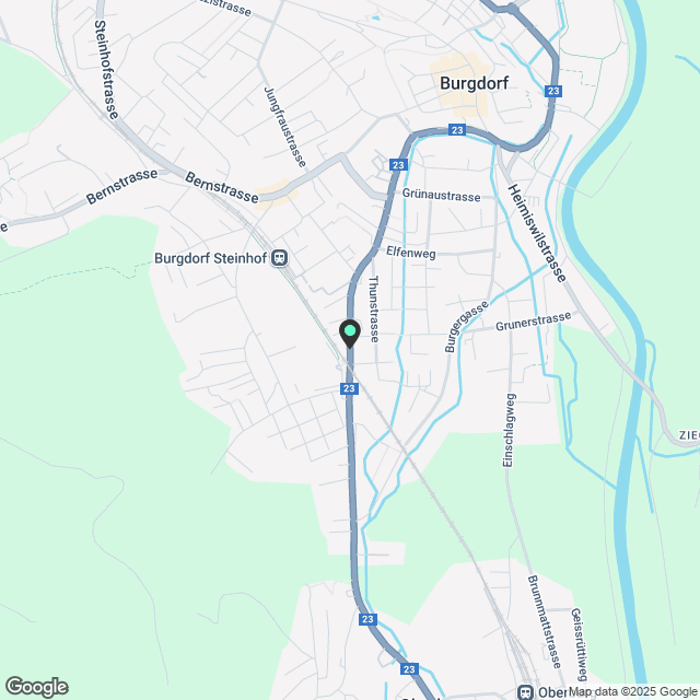 Apartment for rent, Oberburgstrasse, in Burgdorf, Switzerland - Karte
