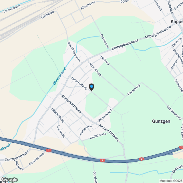 Wohnen im Zentrum von Gunzgen - Karte
